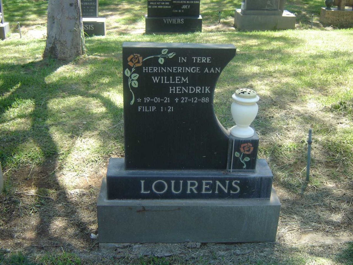 LOURENS Willem Hendrik 1921-1988