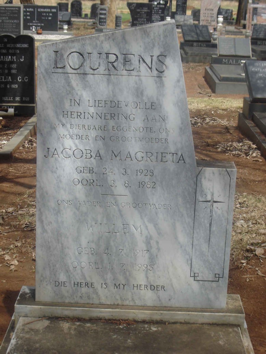 LOURENS Jacoba Magrieta 1928-1982