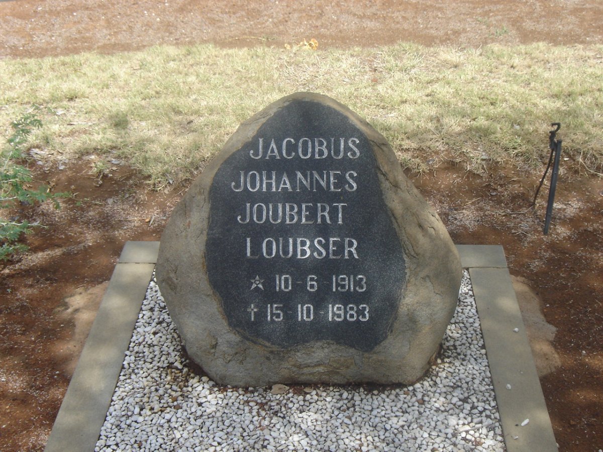 LOUBSER Jacobus Johannes Joubert 1913-1983