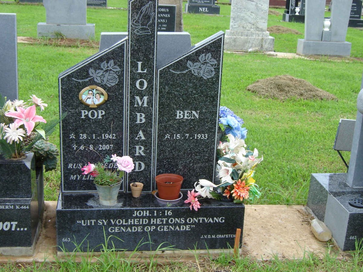 LOMBARD Pop 1942-2007  &amp; Ben 1933-