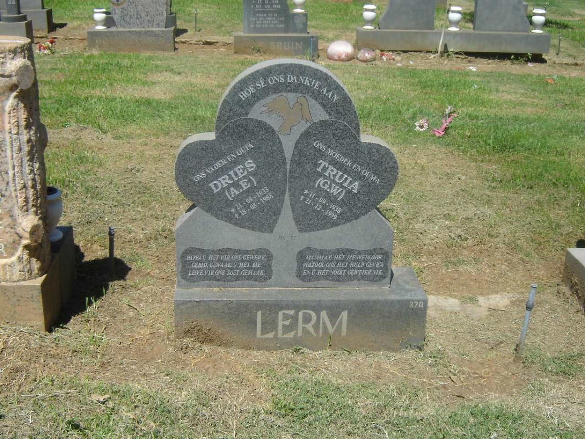 LERM A.E. 1933-1988 &amp; G.W. 1938-1999