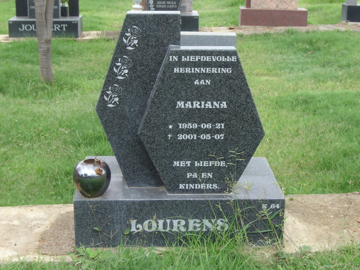 LOURENS Mariana 1959-2007