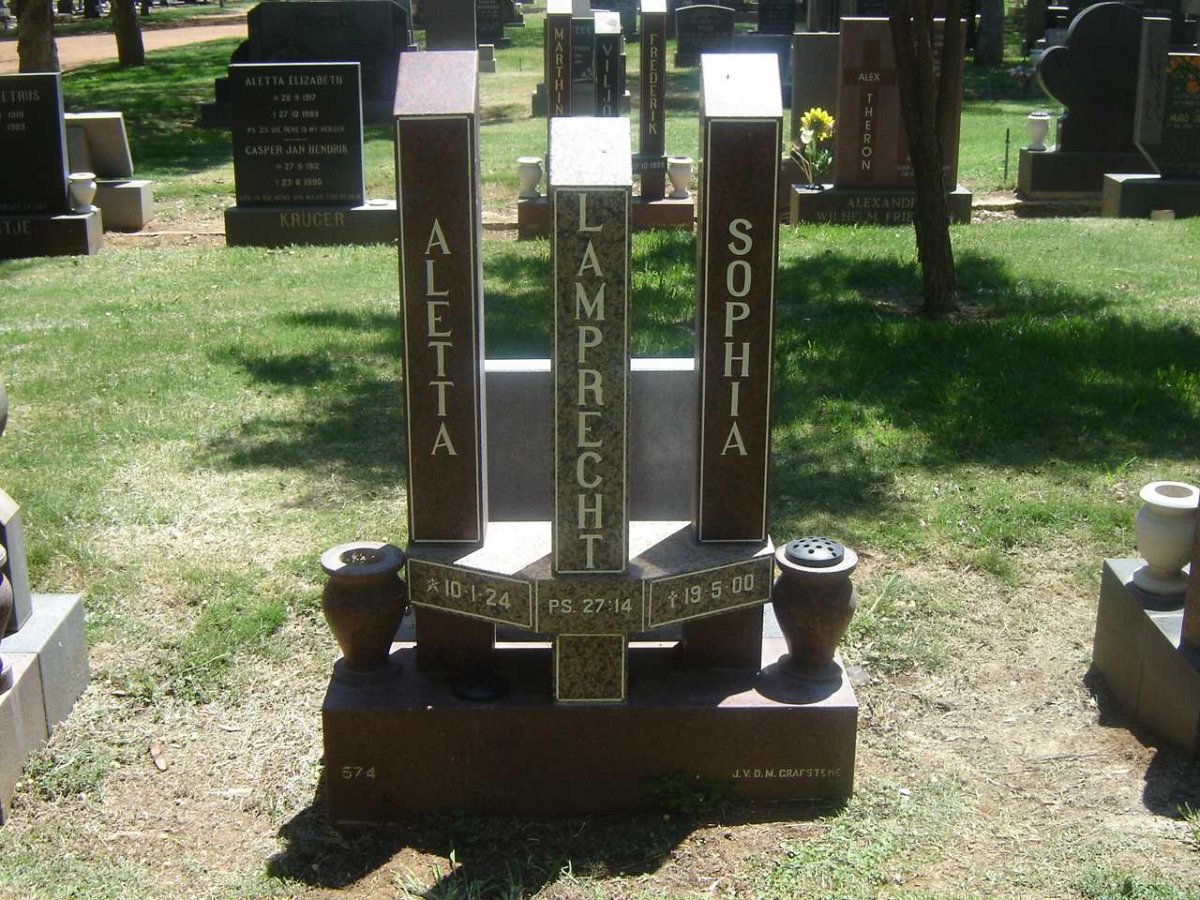 LAMPRECHT Aletta Sophia 1927-2000