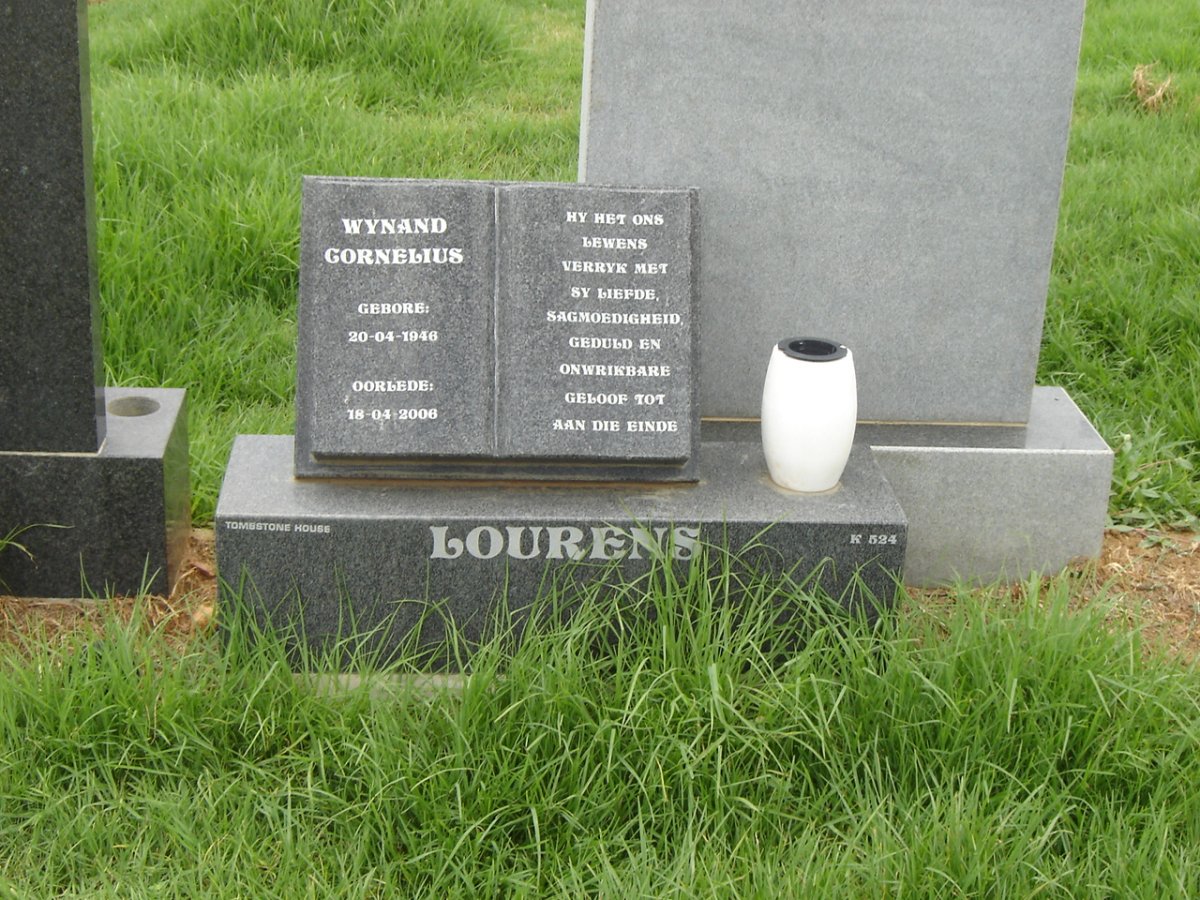 LOURENS Wynand Cornelius 1946-2006