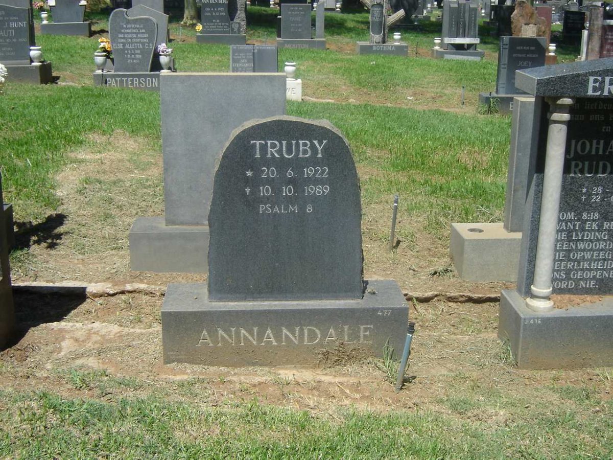 ANNANDALE Truby 1922-1989