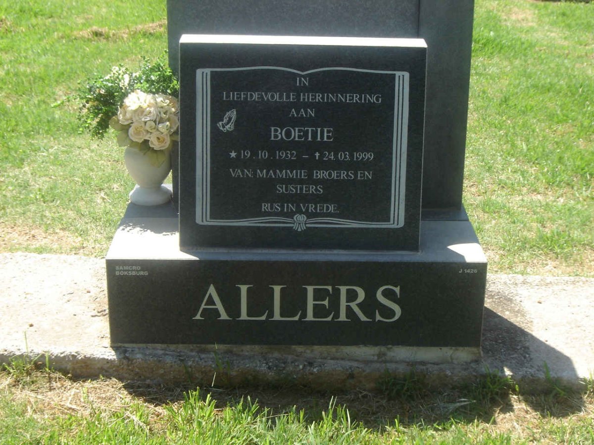 ALLERS Boetie 1932-1999