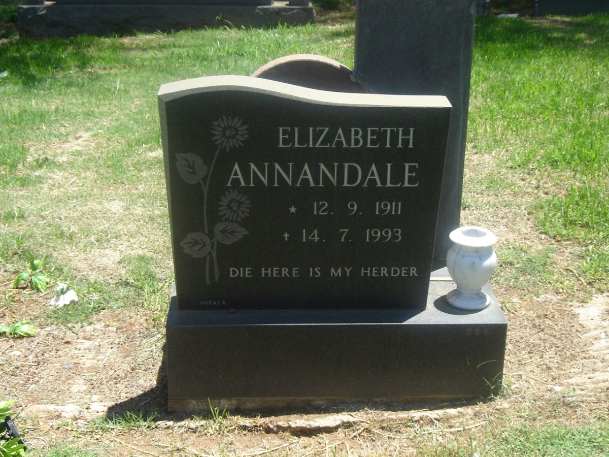 ANNANDALE Elizabeth 1911-1993