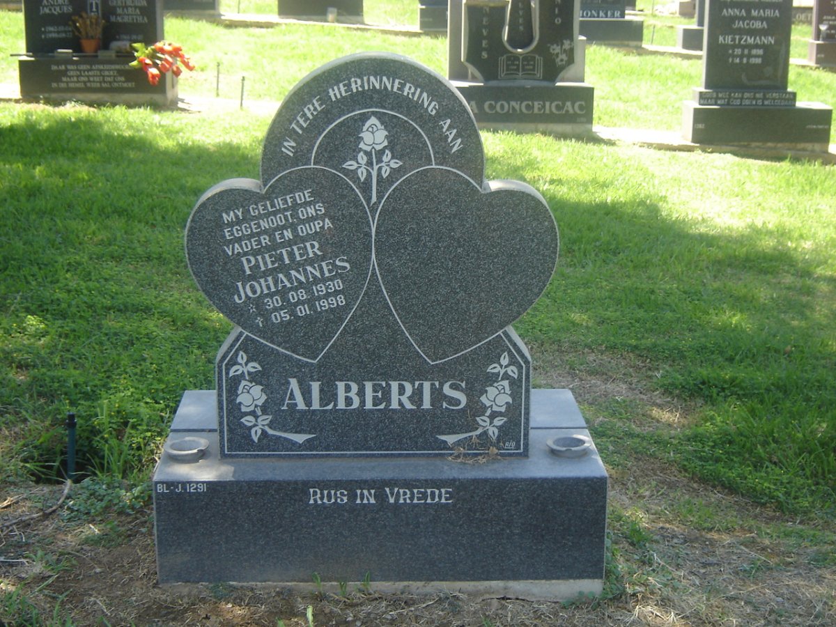 ALBERTS Pieter Johannes 1930-1998