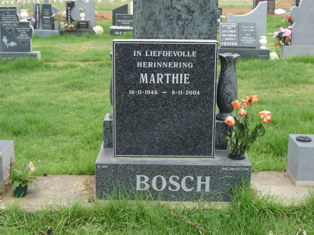 BOSCH Marthie 1946-2004