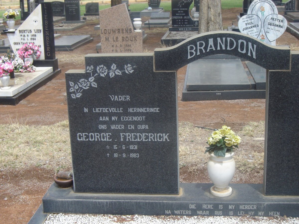 BRANDON George Frederick 1931-1983