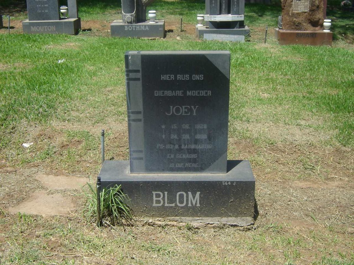 BLOM Joey 1929-199?