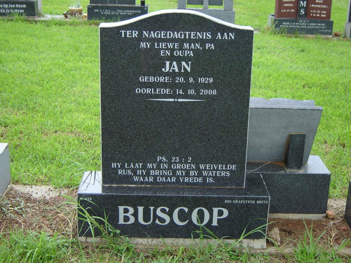 BUSCOP Jan 1929-2006