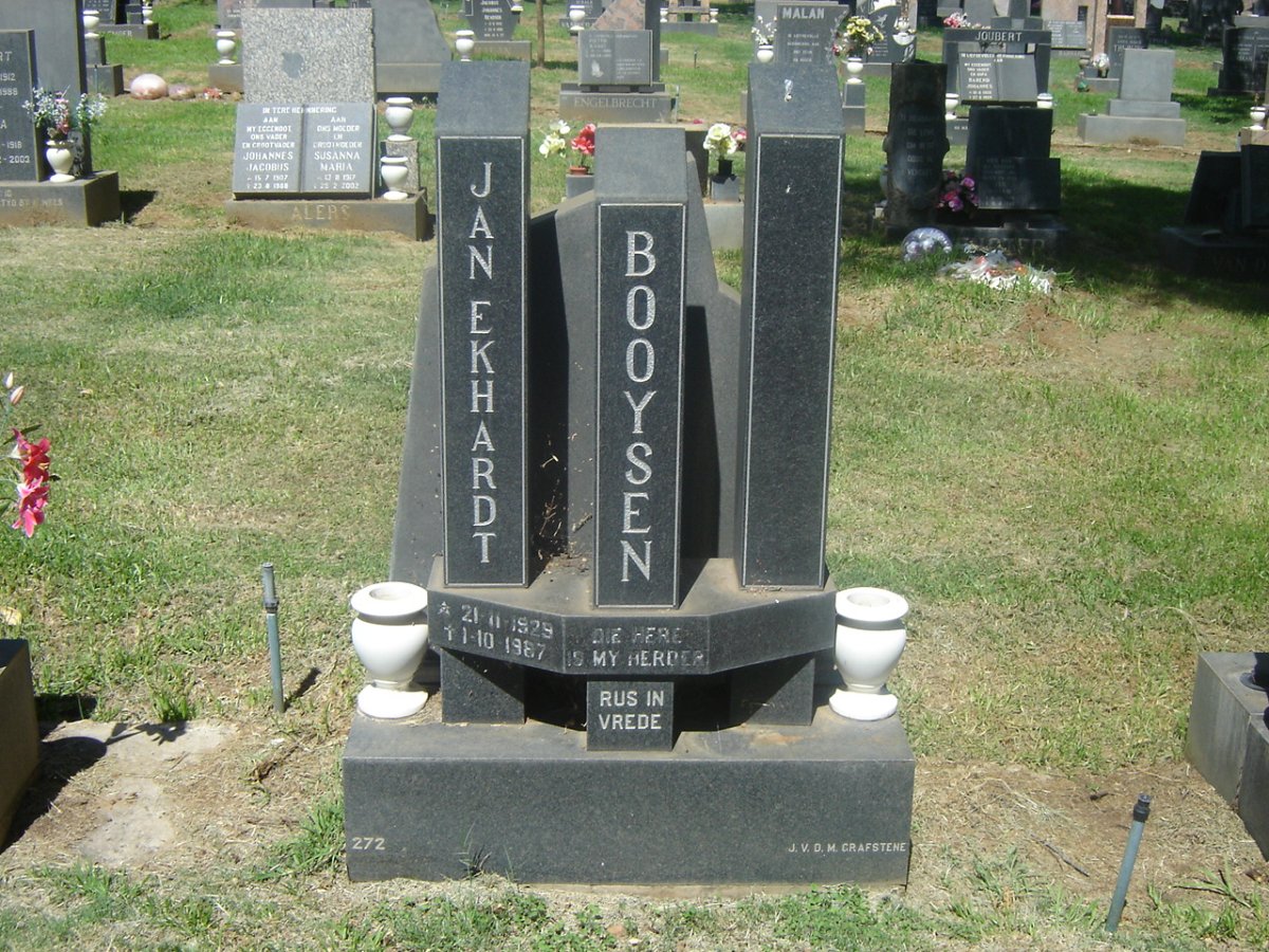 BOOYSEN Jan Ekhardt 1929-1987