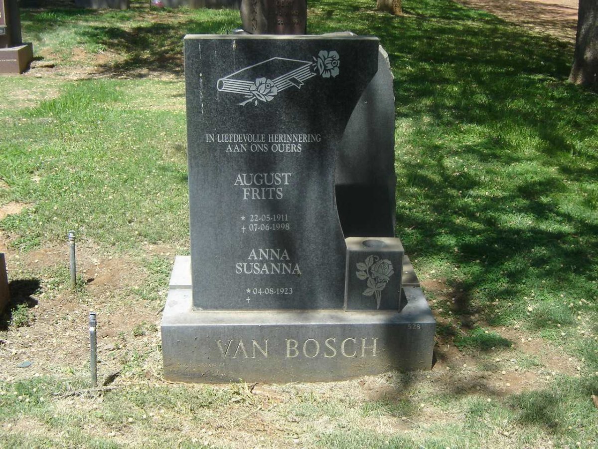 BOSCH August Frits, van 1911-1998 &amp; Anna Susanna 1923-