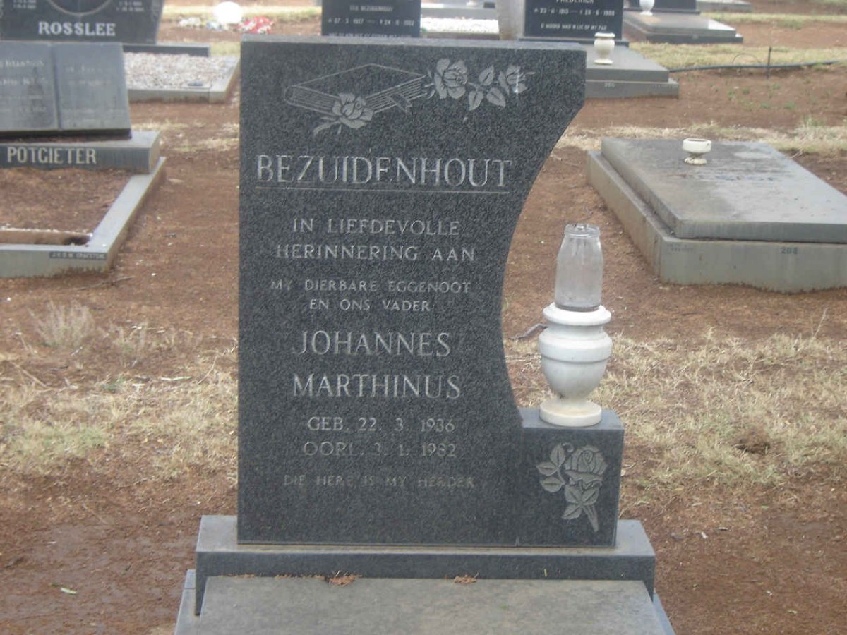 BEZUIDENHOUT Johannes Marthinus 1936-1982