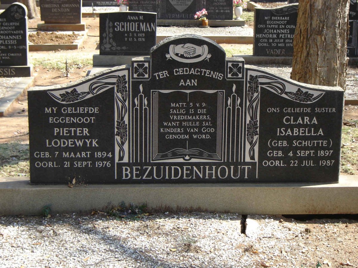 BEZUIDENHOUT Pieter Lodewyk