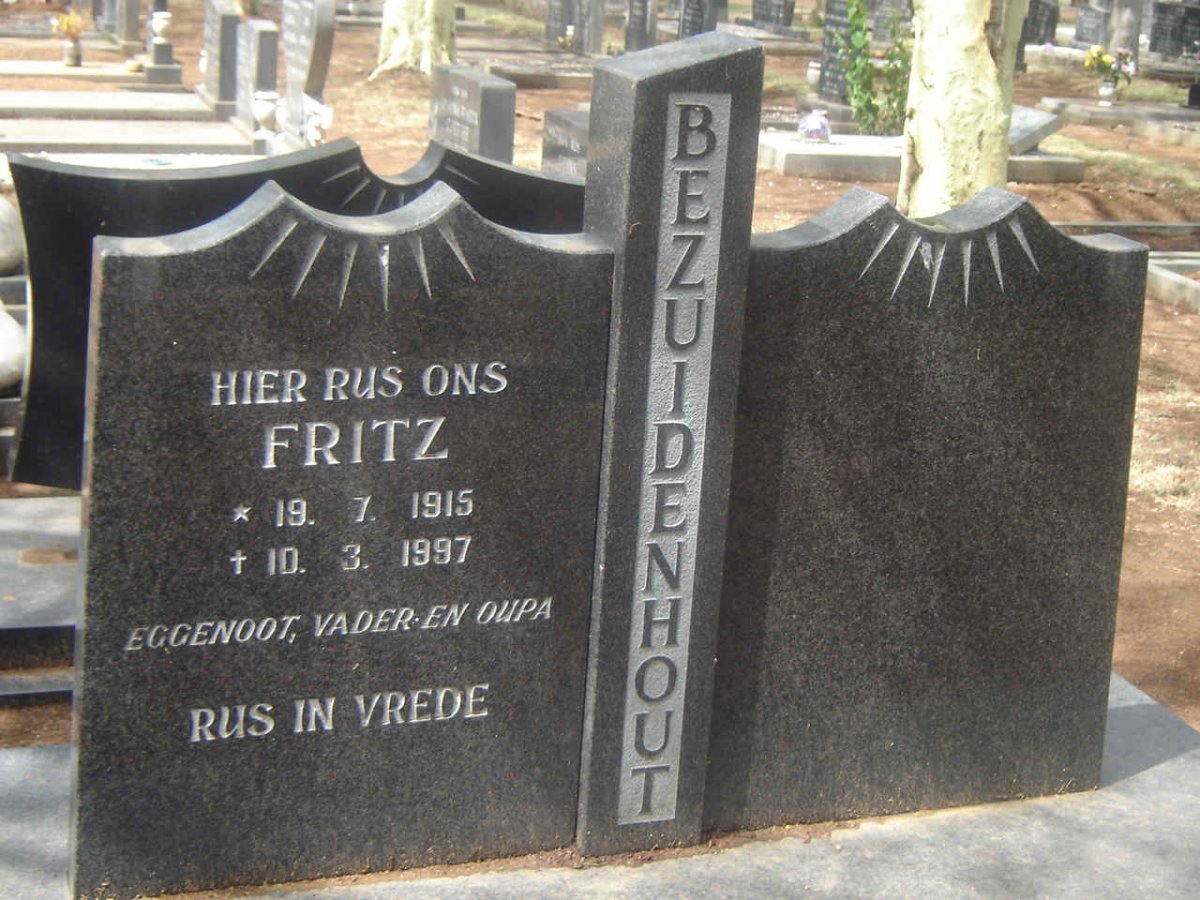 BEZUIDENHOUT Fritz 1915-1997