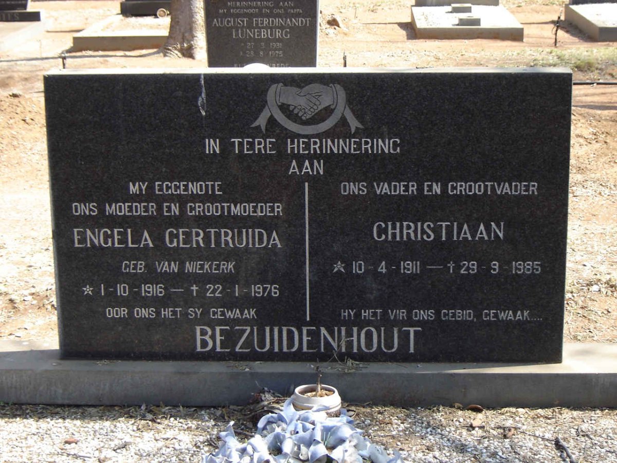 BEZUIDENHOUT Engela Gertruida