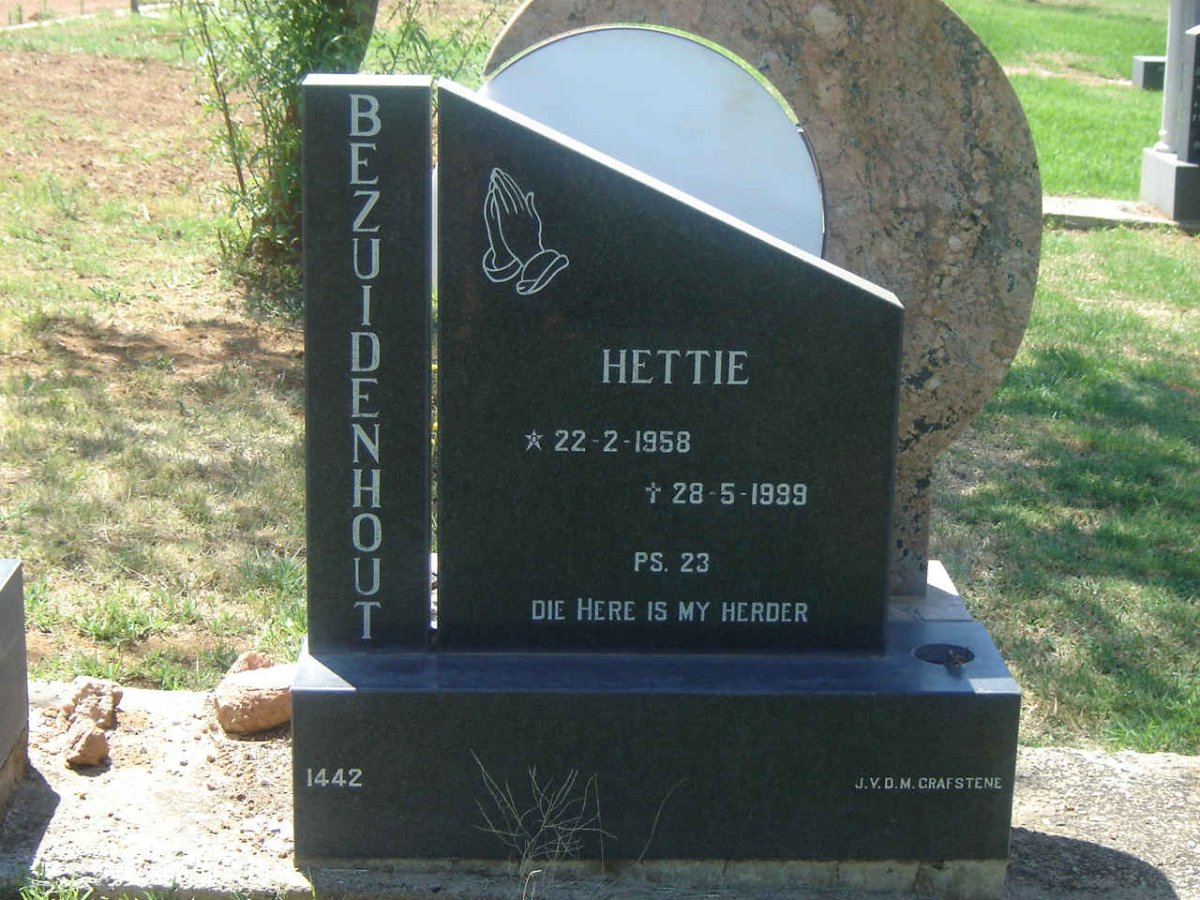 BEZUIDENHOUT Hettie 1958-1999
