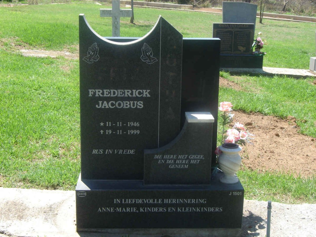 BOTHA Frederick Jacobus 1946-1999