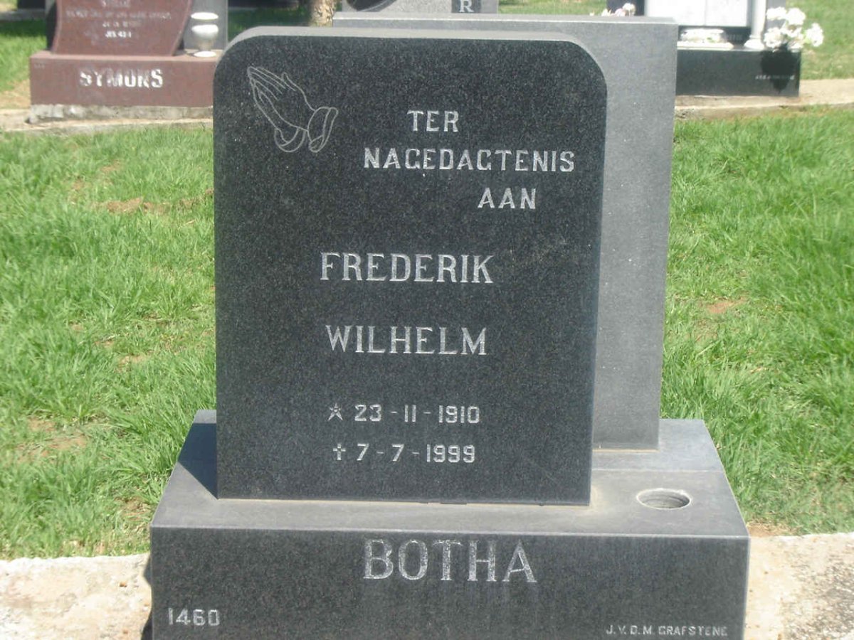 BOTHA Frederik Wilhelm 1910-1999