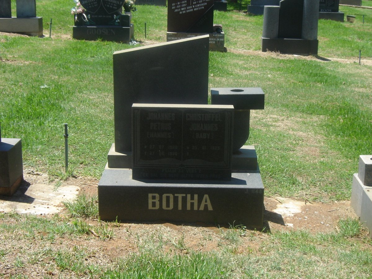 BOTHA Johannes Petrus 1920-1996 &amp; Christoffel Johannes 1925-