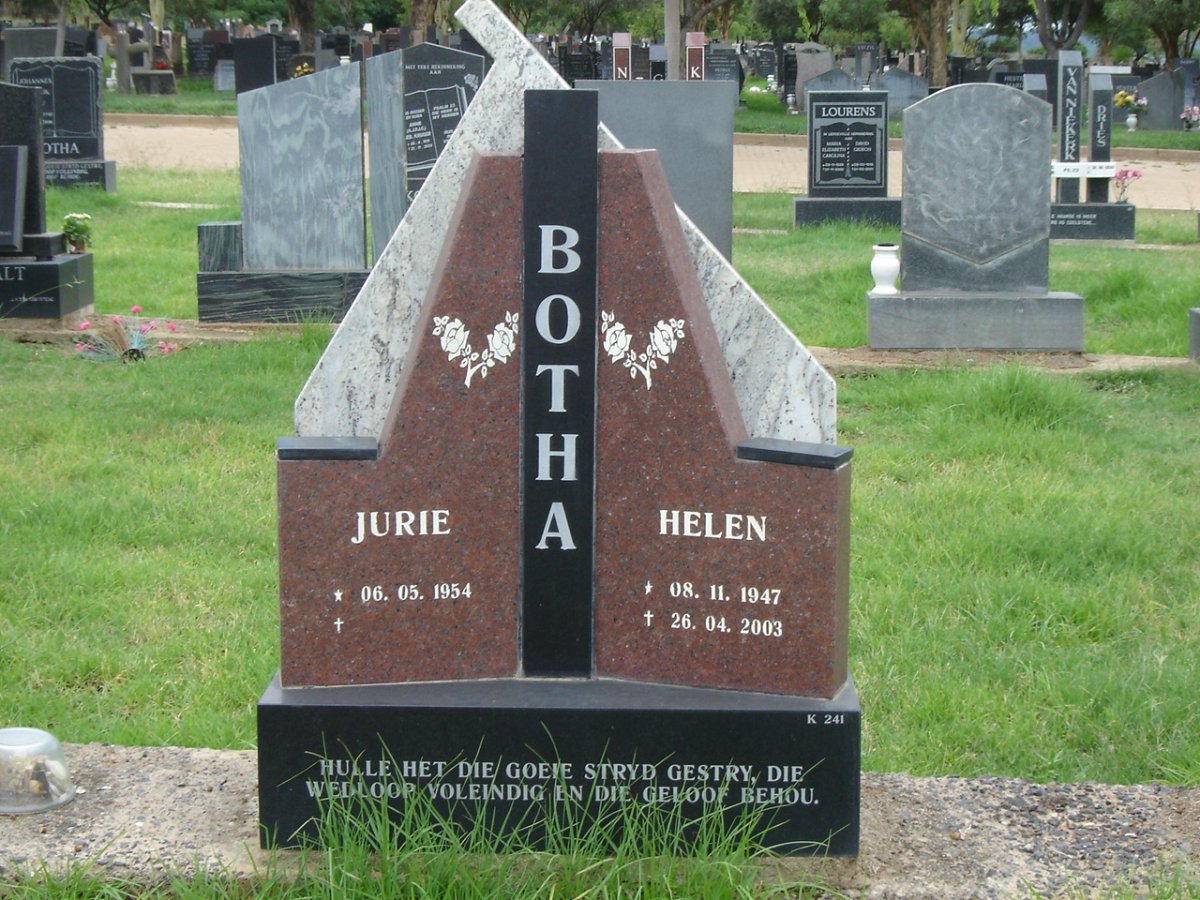 BOTHA Jurie 1954- &amp; Helen 1947-2003