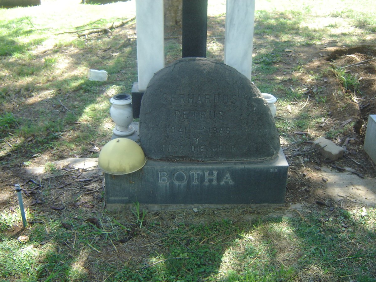 BOTHA Gerhardus Petrus 1941-1988