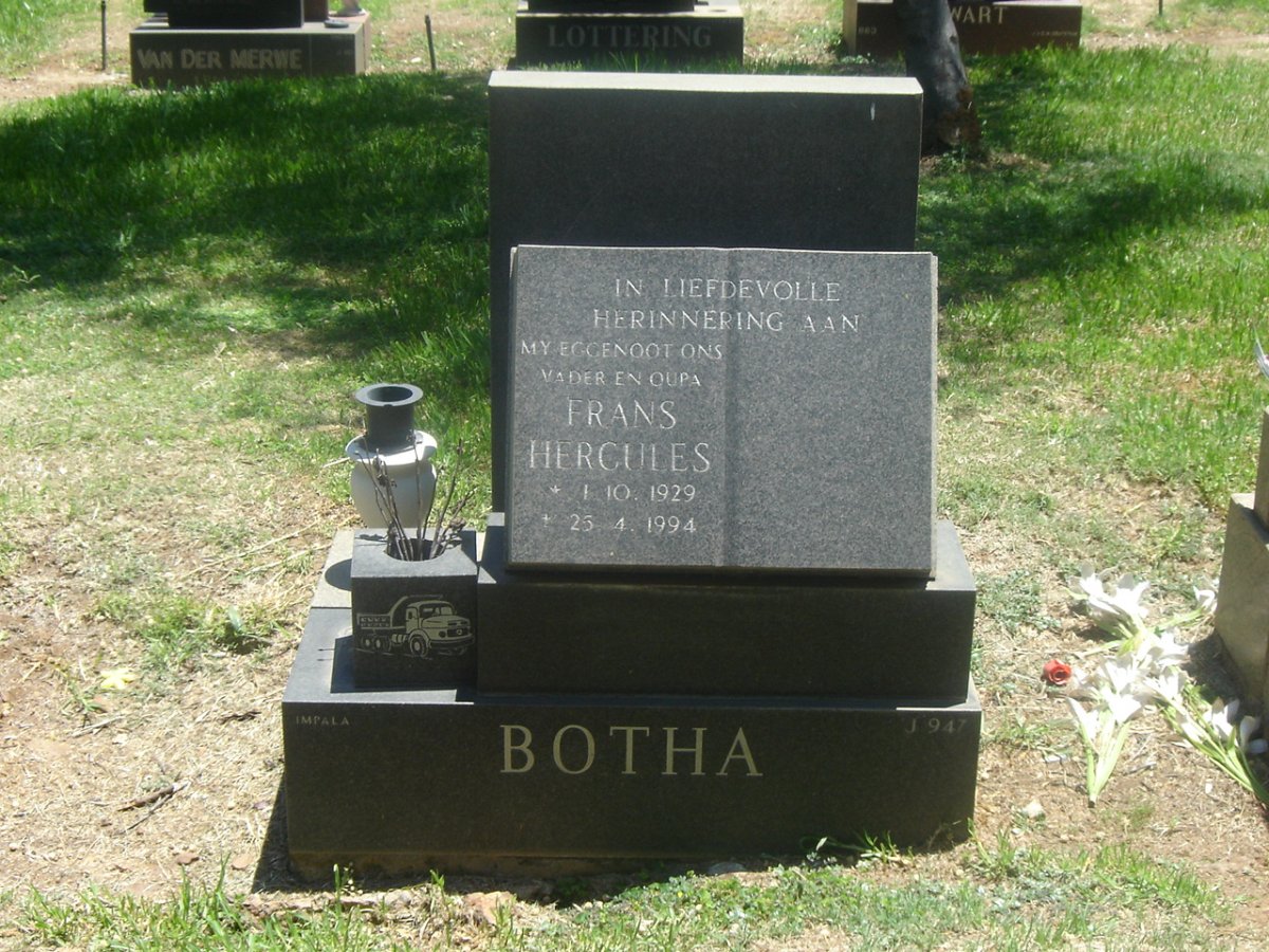 BOTHA Frans Hercules 1929-1994