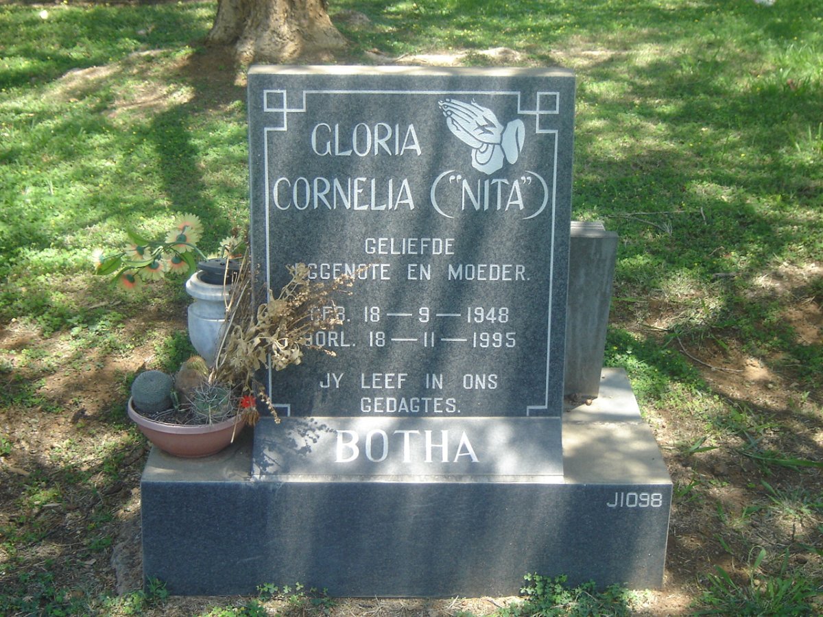 BOTHA Gloria Cornelia 1948-1995