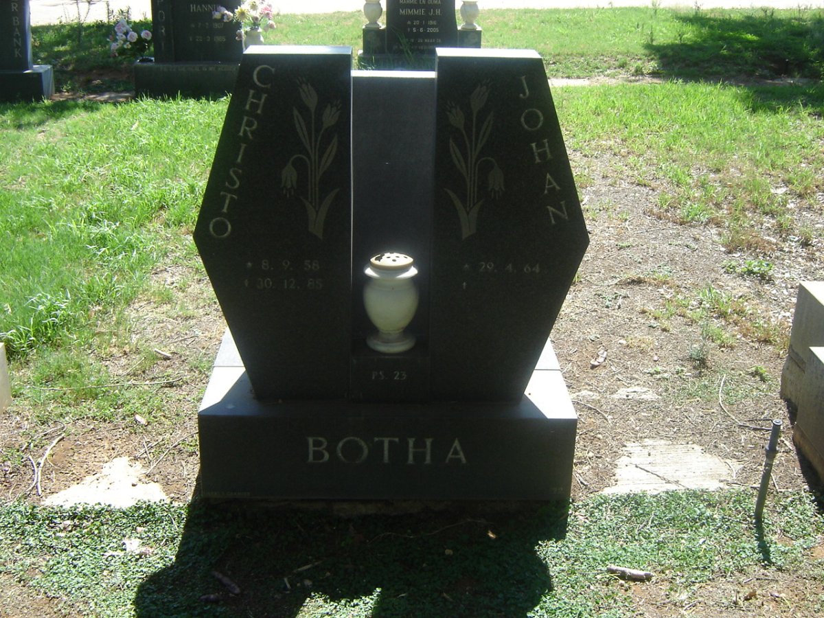 BOTHA Christo 1958-1985 :: BOTHA Johan 1964-