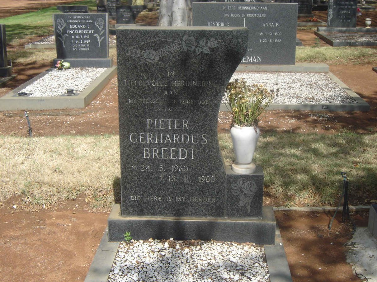 BREEDT Pieter Gerhardus 1960-1980
