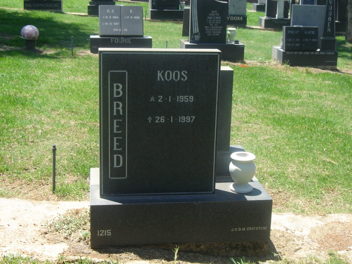 BREED Koos 1959-1997