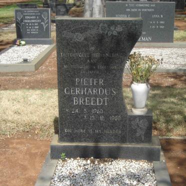 BREEDT Pieter Gerhardus 1960-1980