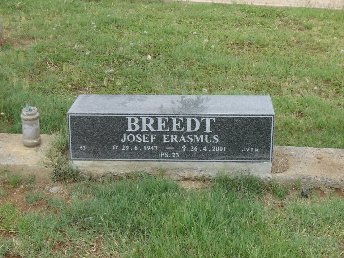 BREEDT Josef Erasmus 1947-2001
