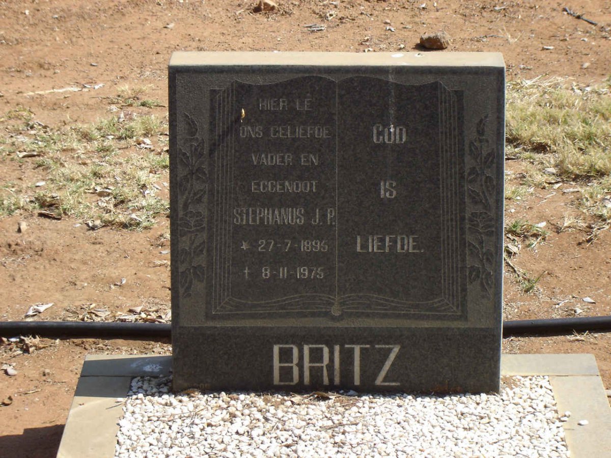 BRITZ Stephanus J.P. 1895-1975