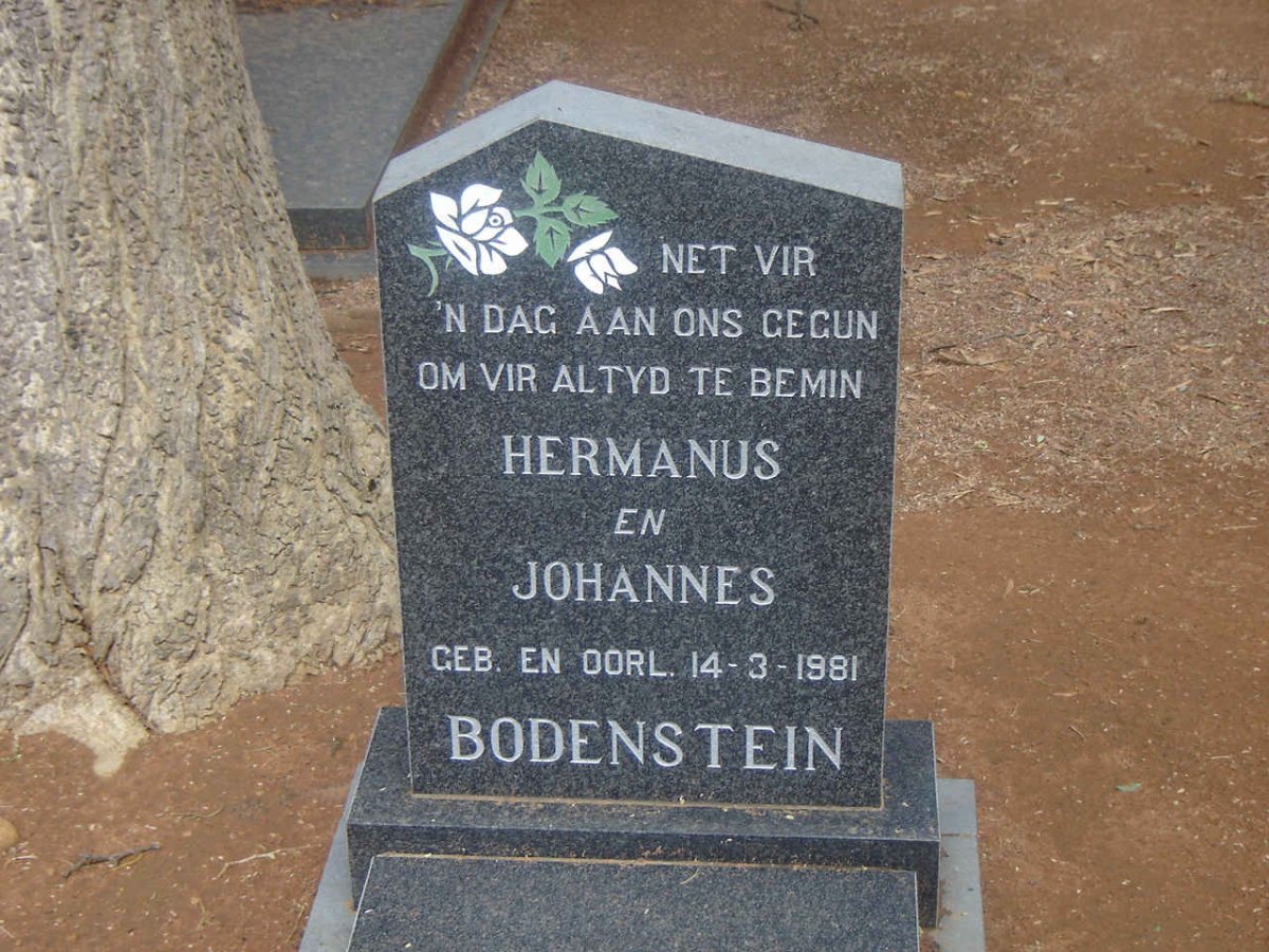 BODENSTEIN Hermanus  Johannes