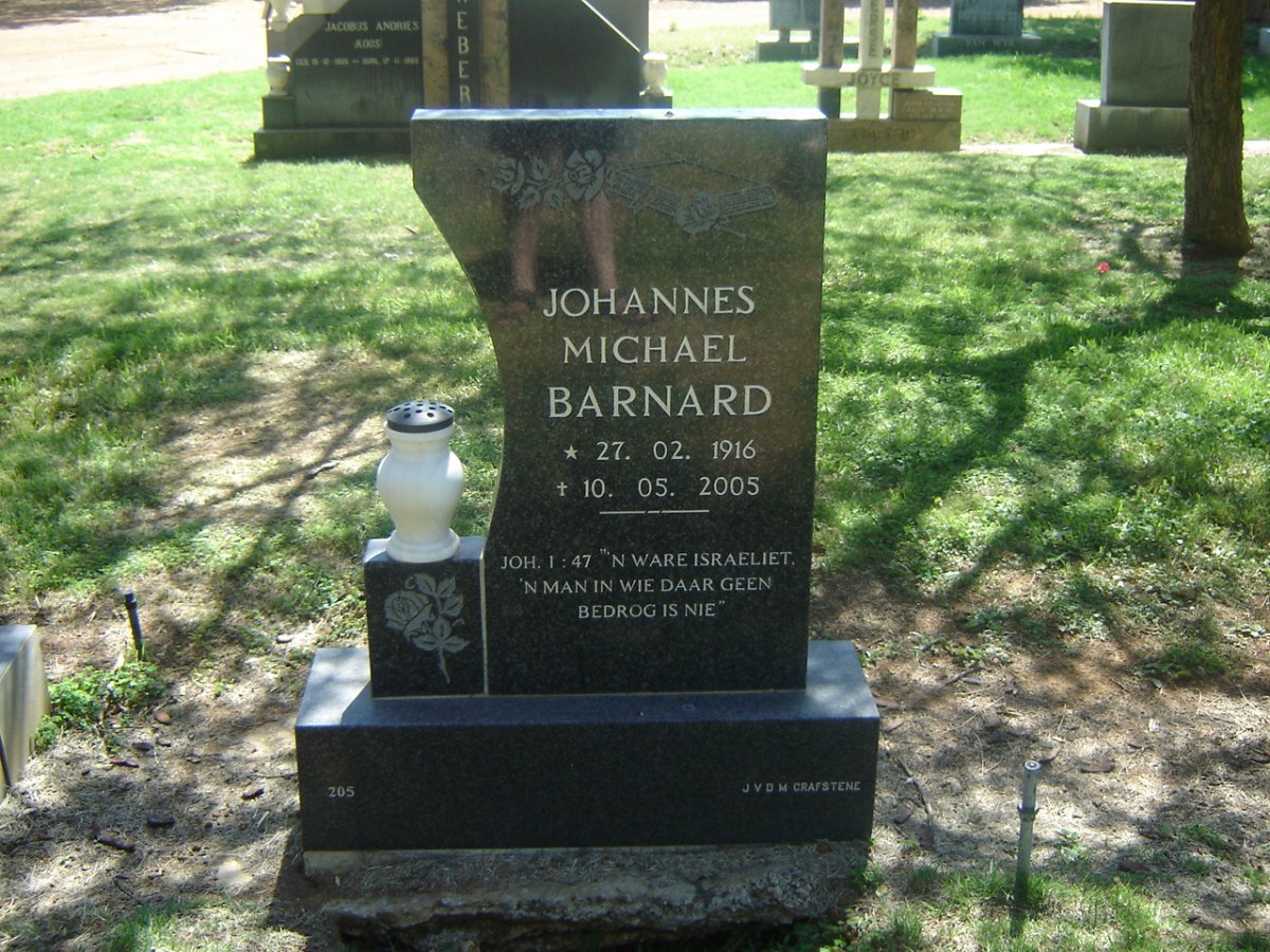 BARNARD Johannes Michael 1916-2005