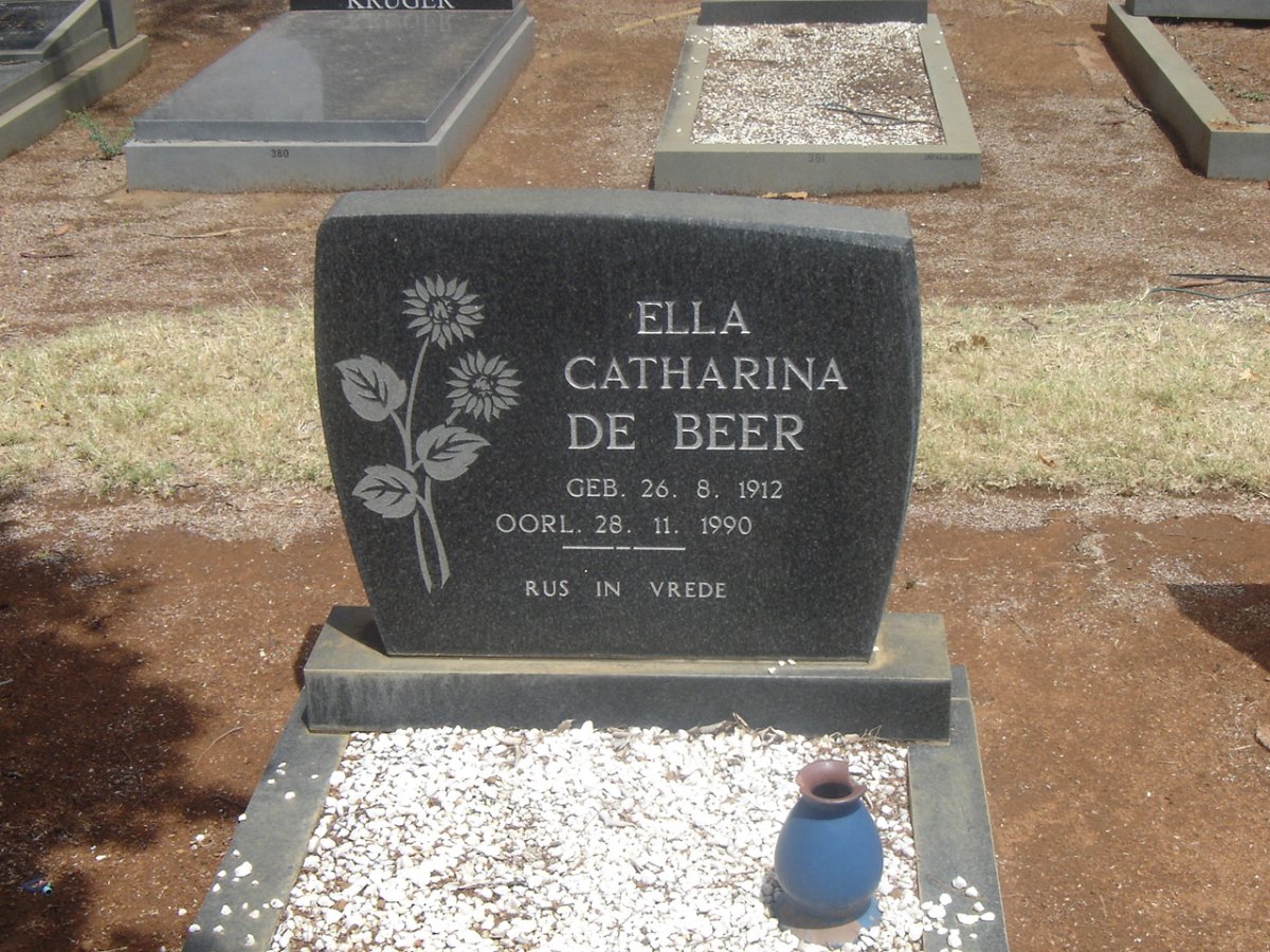 BEER Ella Catharina, de 1912-1990