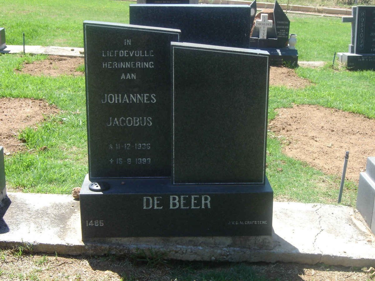 BEER Johannes Jacobus, de 1936-1999