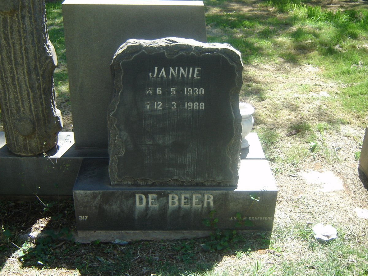 BEER Jannie, de 1930-1988
