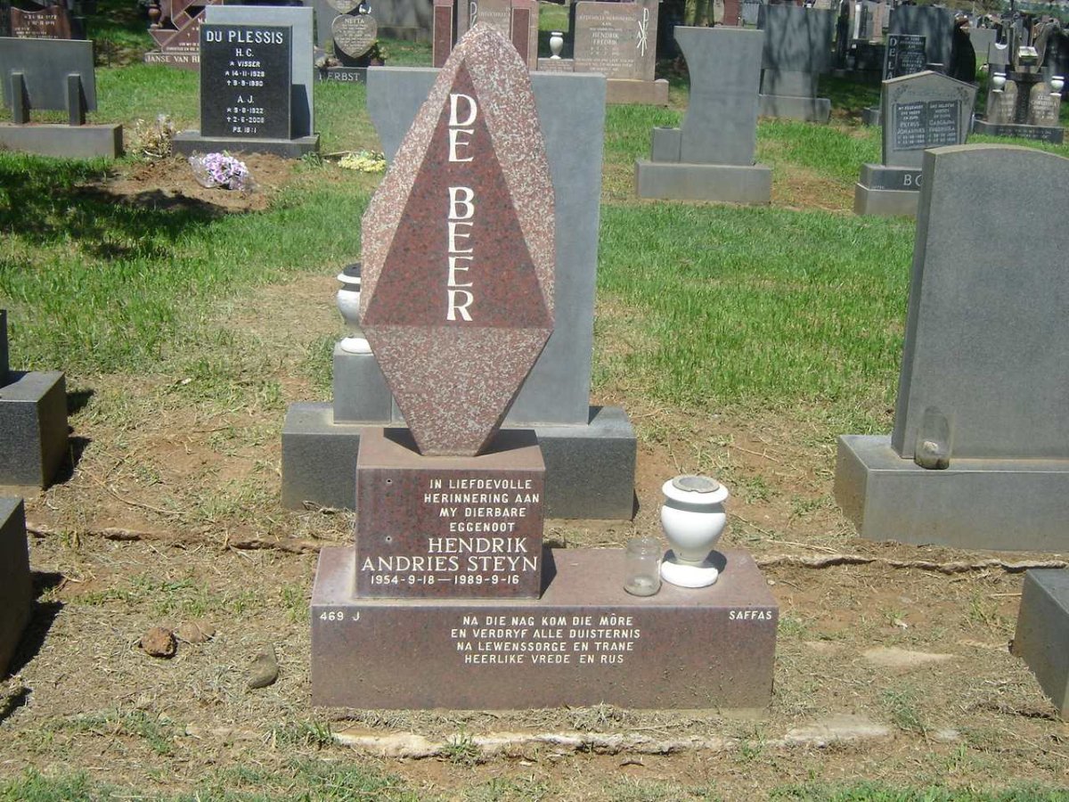 BEER Hendrik Andries Steyn, de 1954-1989