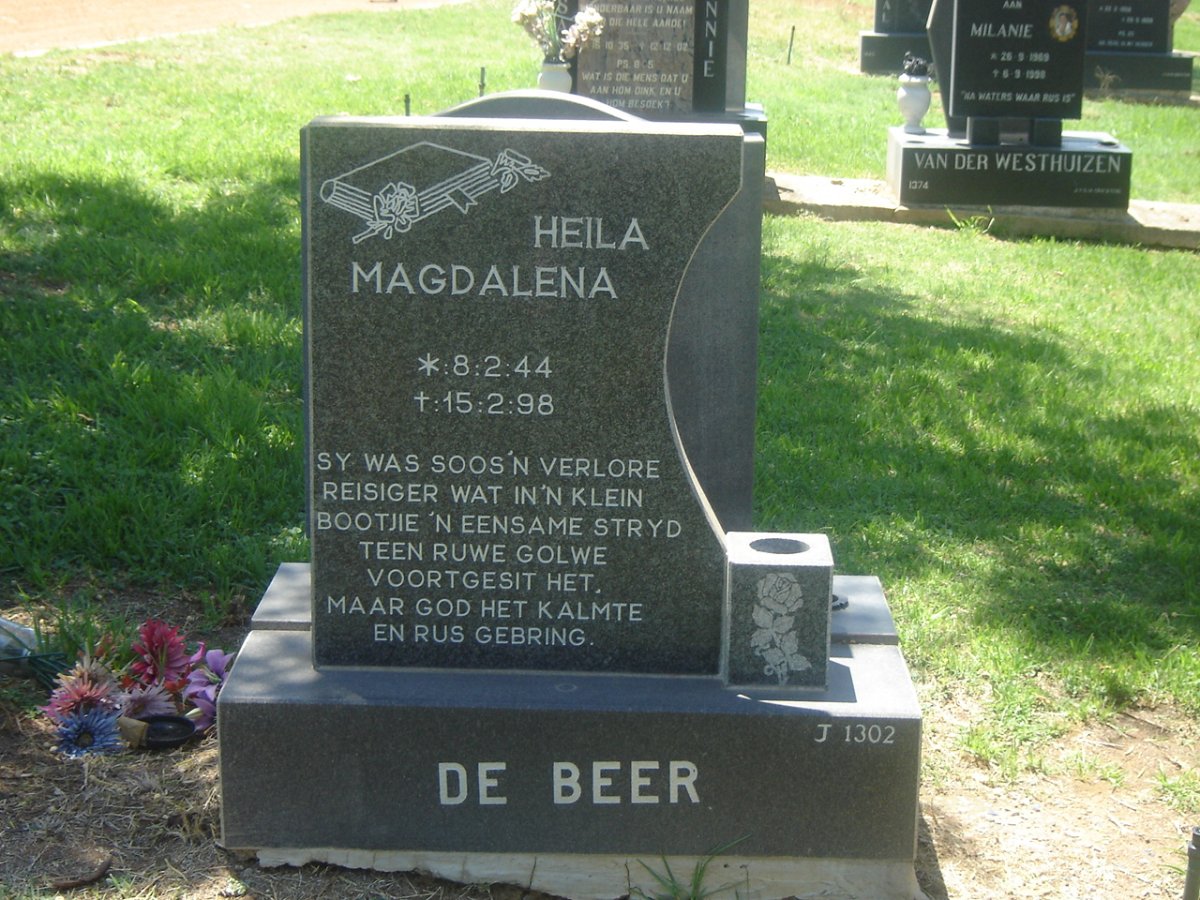 BEER Heila Magdalena, de 1944-1998