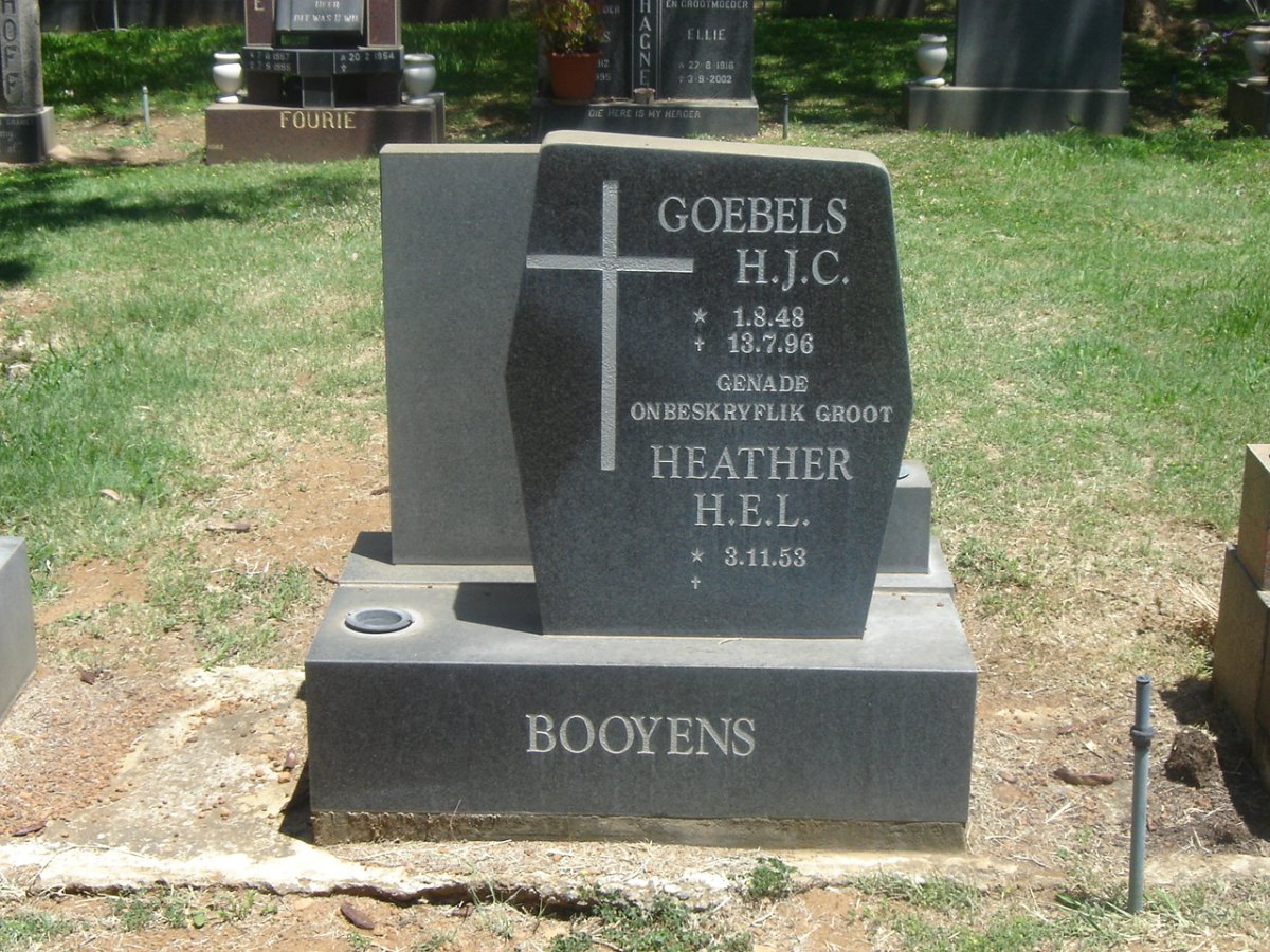 BOOYENS H.J.C. 1948-1996 &amp; H.E.L. 1953