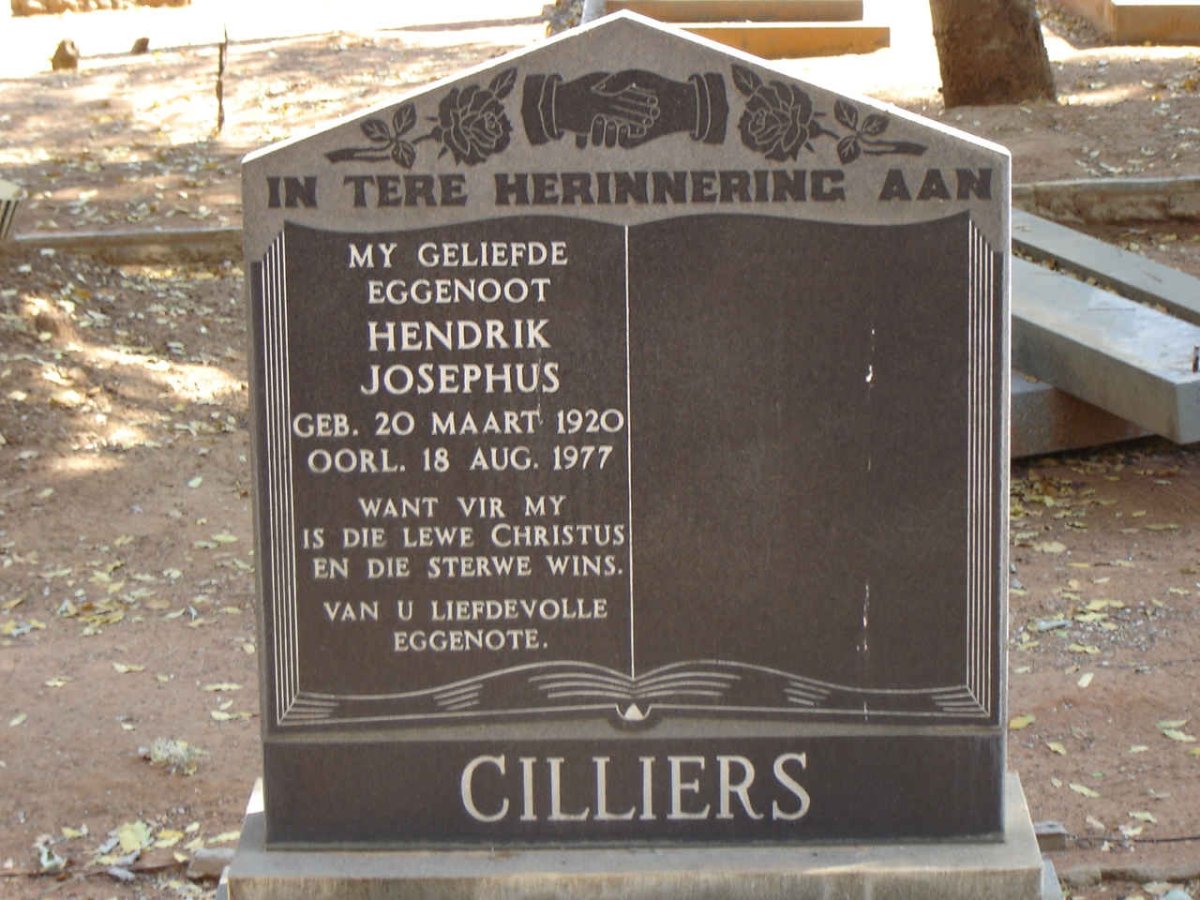 CILLIERS Hendrik Josephus