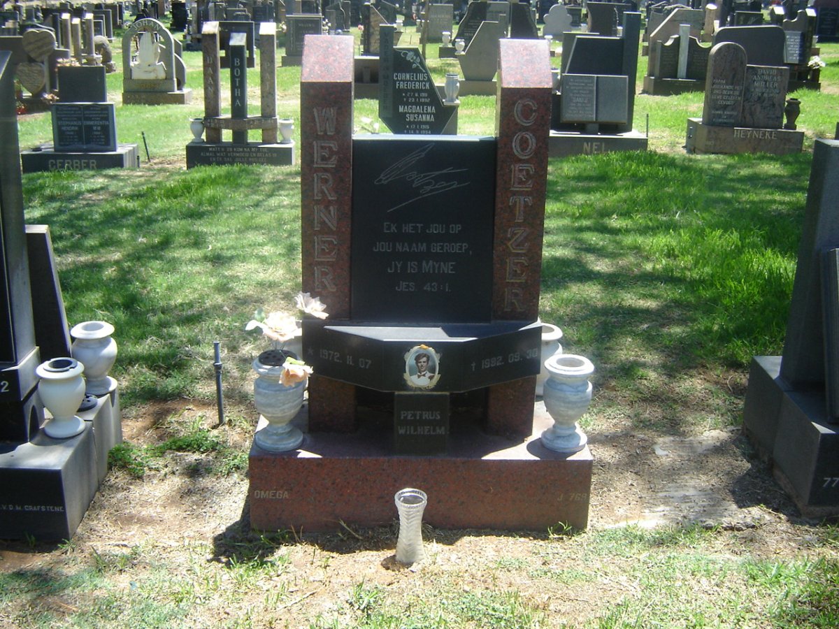 COETZER Petrus Wilhelm 1972-19??