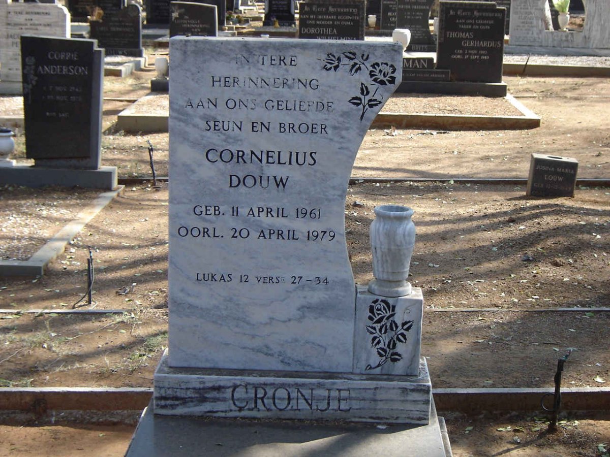 CRONJE Cornelius Douw