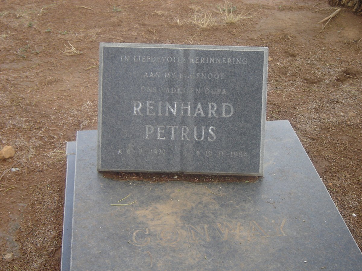 CONWAY Reinhard Petrus 1922-1984