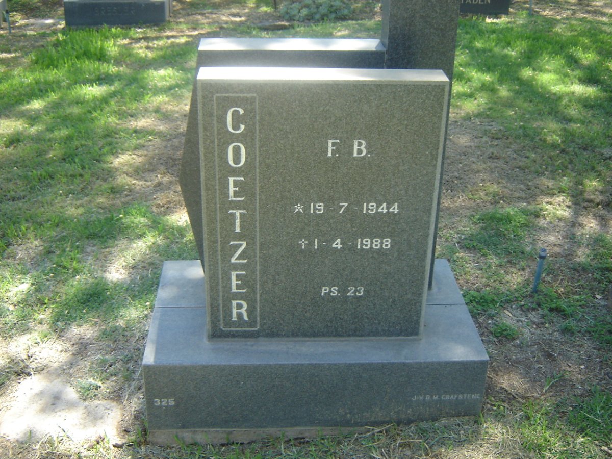 COETZER F.B. 1944-1988