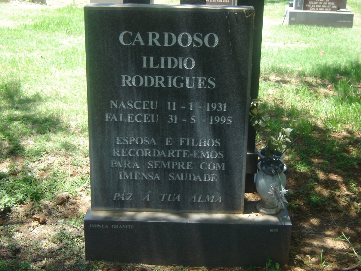 CARDOSO Ilidio Rodrigues 1931-1995